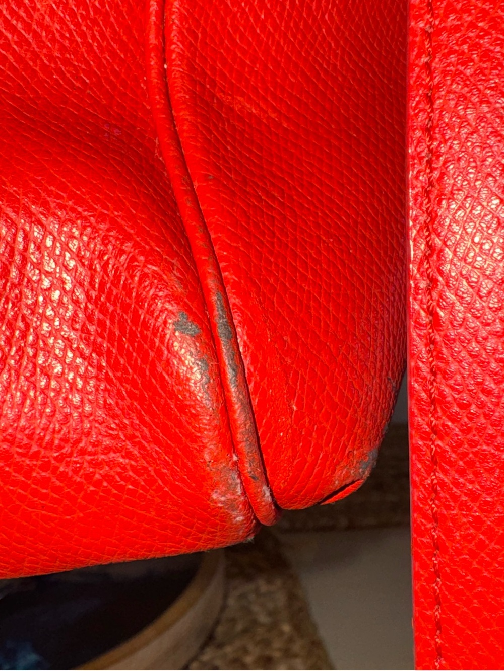 Coach Minetta Leather Crossbody Satchel Tote Bag-HARD TO FIND Cardinal Red! - Picture 4 of 16